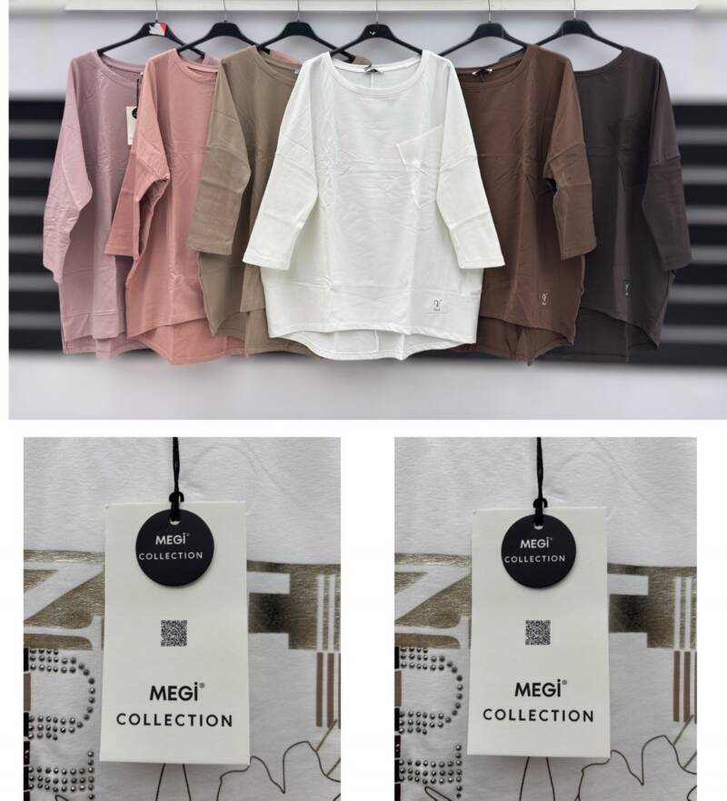 Bluzki damskie Roz S-XL, Mix Kolor .Paczka 12 szt 1